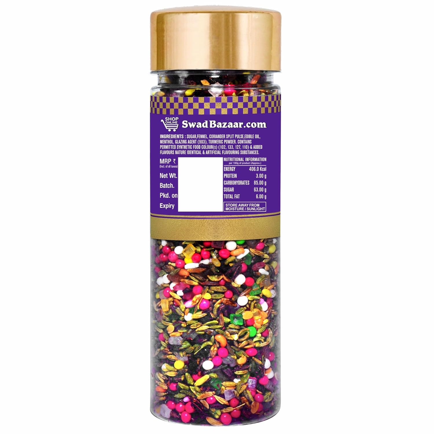 Panjon Swad Digestive Mouth Freshener 150gm, (Rajasthani Mix)