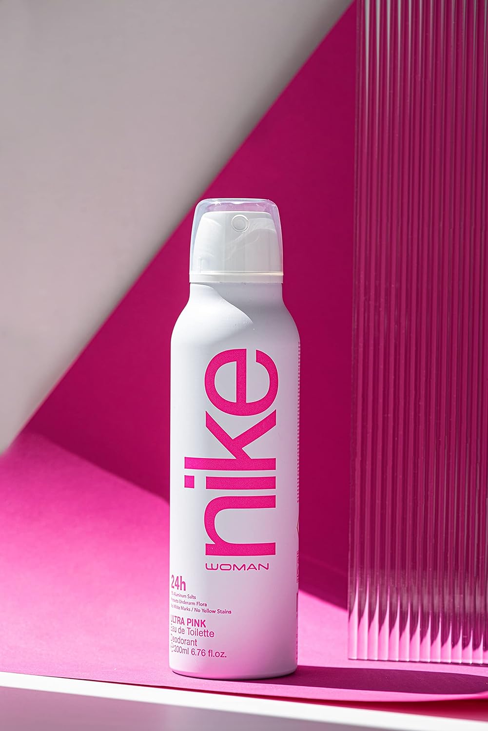 Nike Ultra Pink Woman Eau De Toilette Long Lasting Deodorant Body Spray 200ml 6.7 Fl.oz. | Best Suited For Dailywear & Partywear