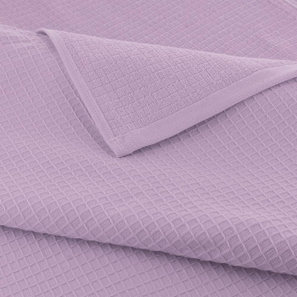 Casa Copenhagen Egyptian Cotton Waffle Large Bath Towel 500 Gsm (Purple Rose)