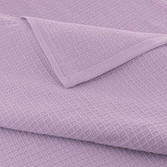 Casa Copenhagen Egyptian Cotton Waffle Large Bath Towel 500 Gsm (Purple Rose)