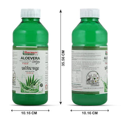 Sharmayu Aloe Vera Juice With Pulp, All Natural Tonic For Immunity, Better Digestion And Glowing Skin | 1 L 2.2lbs