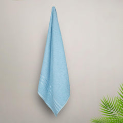 Mytrident 100% Cotton Bath Towel 400 Gsm | Comfort Living Quick Drying Travel Friendly | For Men & Women Large Size (Cool Blue)