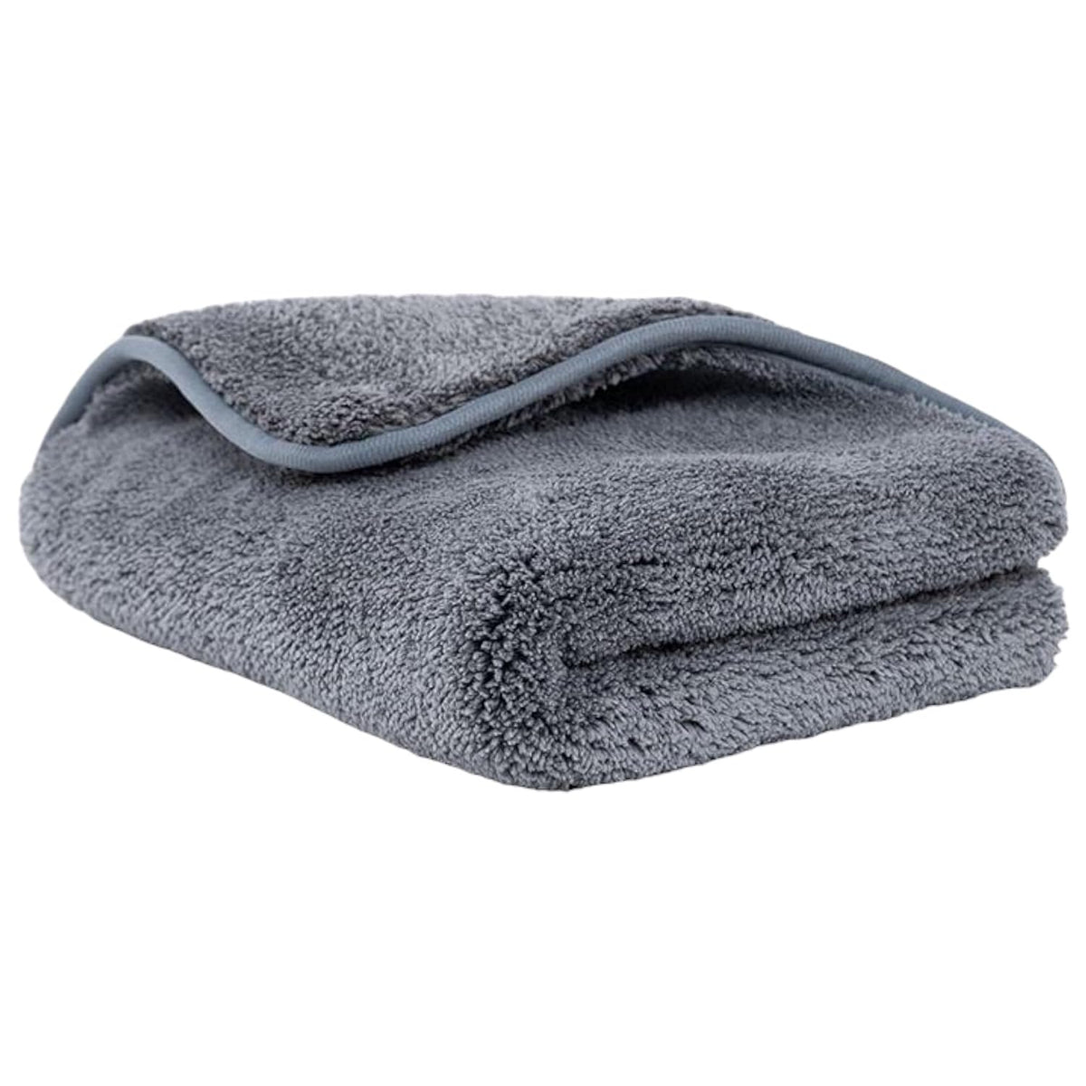 Detachi Dual Sided Microfiber Cloth 200 Gsm | Thick Lint & Streak-Free Multipurpose Cloths | Absorbent Extra Thick Plush Towel For Cleaning, Washing & Drying - Grey (1 Pcs)