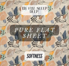 100% Cotton Double Bedsheets King Size With 2 Large Size Pillow Covers | 90 X 100 Inches, Grey & Blue | Soft & Breathable Premium Printed Design Bedsheet