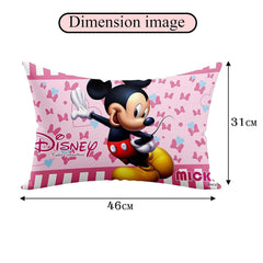 Kid's Disney Mickey & Minnie Pillow For Sleeping, Pink - 12x18 Inches | Cozy & Fluffy Super Soft Pillow | Suitable For All Sleepers, Multipurpose & Comfortable, Breathable - 6 Pcs