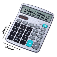 Bambalio BL-880 Electronic Calculator With Big 12 Digits & Metallic Panel | 3 Years Warranty & 3 Years Battery Life | LCD Screen For A Longer