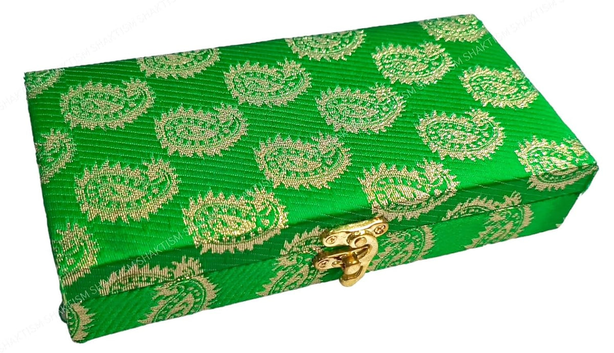 Decorative & Attractive Box Cash Box, Shagun Box, Jewellery Box, Money Box Envelop Wedding, Gift Box, Bangel Box Potli Design, Colour - Green