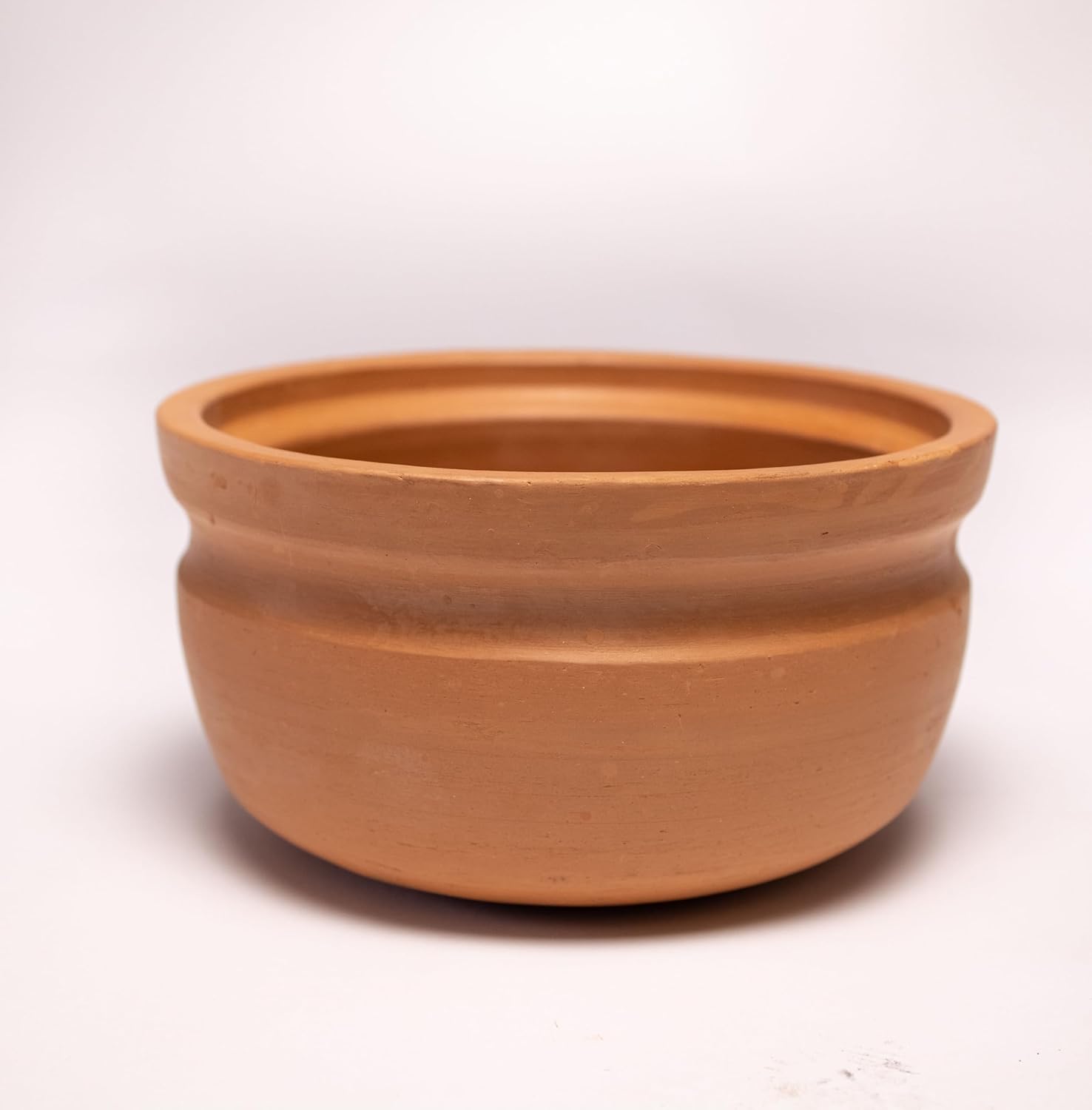 Exclusive Range Unglazed Clay Serving Bowl | Terracotta Bowls - Earthen Snack Bowl | Small Yogurt Pots - Mud Bowl, Red-Ochre (Gerua)