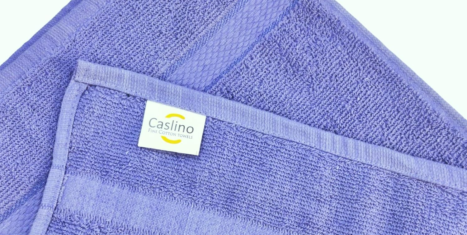Caslino Small Cotton Face Towels 1200 Gsm | Soft & Absorbent Towel For Women & Men - Blue (Set Of 12)