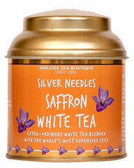 San-Cha Silver Needles Saffron White Tea - 25gm, 0.8 Ounce | Promotes Healthy & Glowing Skin - Low Caffeine, Richest In Antioxidants