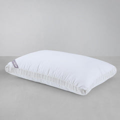 Microfiber Mushy Pillow For Sleeping & Neck Pain Relief, White - 45 X 68 Cm | Suitable For Back Side Sleeper & Stomach Sleeper | Comfortable & Breathable, Hypoallergenic - Set Of 2