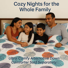 100% Microfiber Bedsheet For Single Bed With 2 Matching Pillow Covers Breathable - 68 X 90 Inch, Multicolor | Natural & Cozy Single Bed Sheet