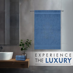 Ambra Linens 500 Gsm Highly Absorbent Towel, 100% Cotton, Soft & Plush, All Seasons Use, Large, Everyday Use, Durable (Dark Blue)