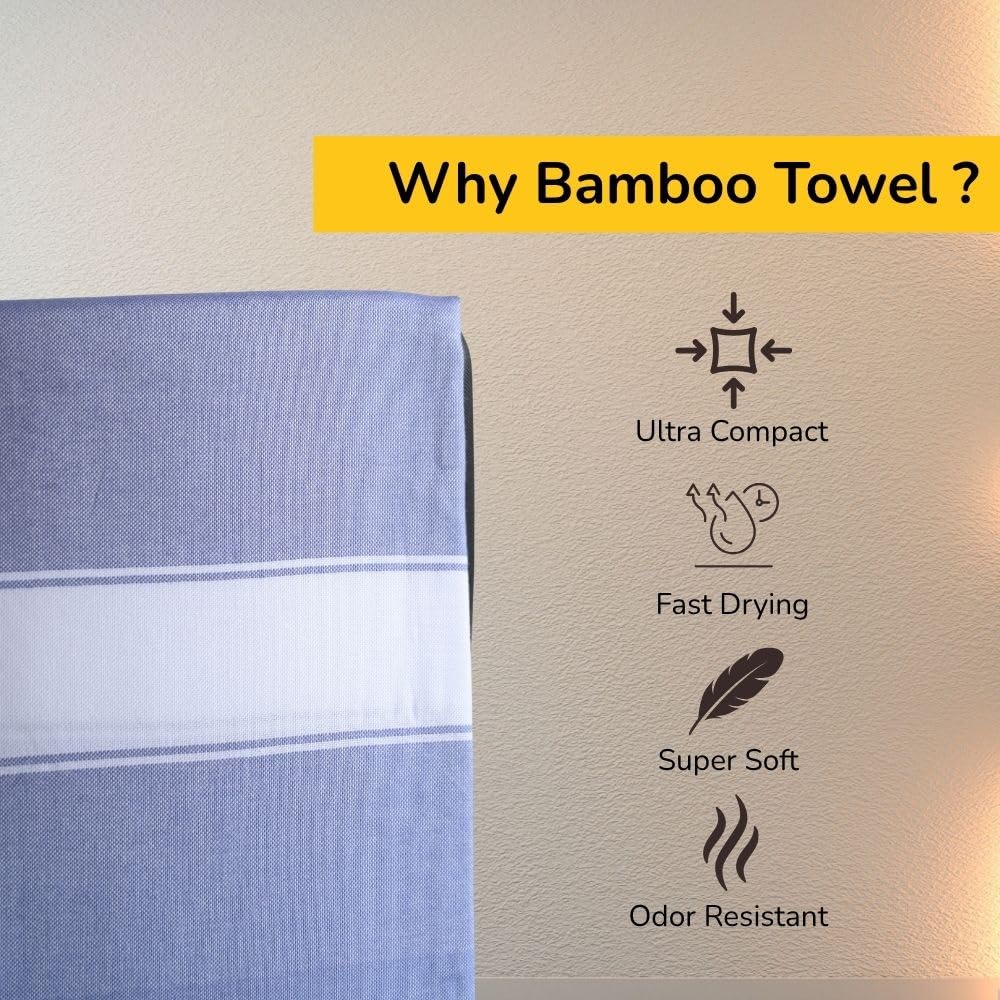 Aero Weav Ultra Lightweight Bamboo Bath Towel 600gsm | Compact, Portable & Less Than Skin-Friendly & Eco-Friendly Travel Towel (Royal Maroon, British Lavender & Jade Forest)- Pack Of 3