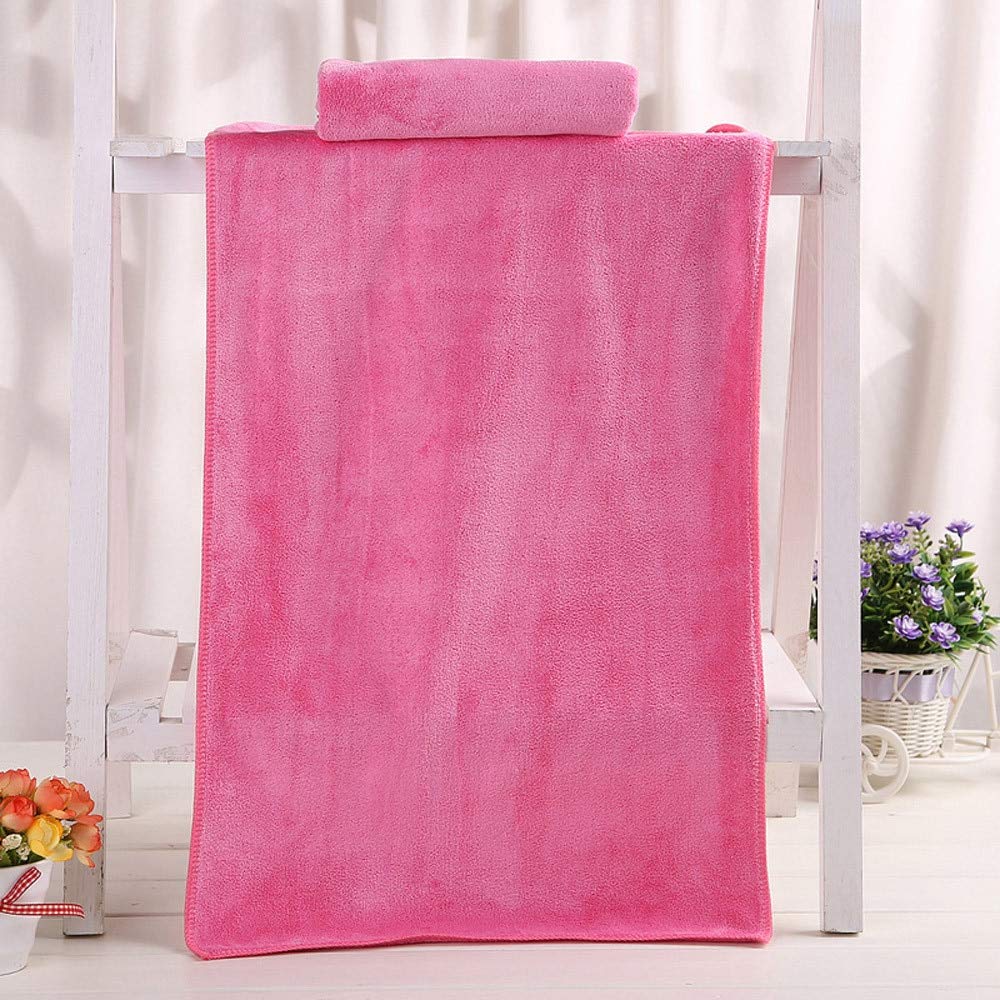 Lavish Homes Cotton Bath Towels 500 Gsm | Beach Swimming Towel Ultra Soft & Absorbent Hotel Spa Washcloth (Pink)