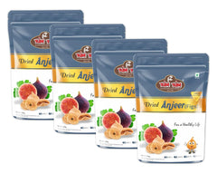 Premium Dried Afghani Anjeer By Yum Yum 1kg, (250gm* Pack Of 4) | Rich Source Of Fibre | Vitamins Calcium & Iron | Low In Calories And Fat Free | 35.2 Ounce