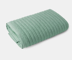 Viahome Luxury Ribbed Cotton Bath Towel 600 Gsm | Ultra Soft, Quick Dry, Super Absorbent, Durable & Skin Friendly, Luxury Hotel Quality Towel For Home, Gym & Spa (Sage Green)