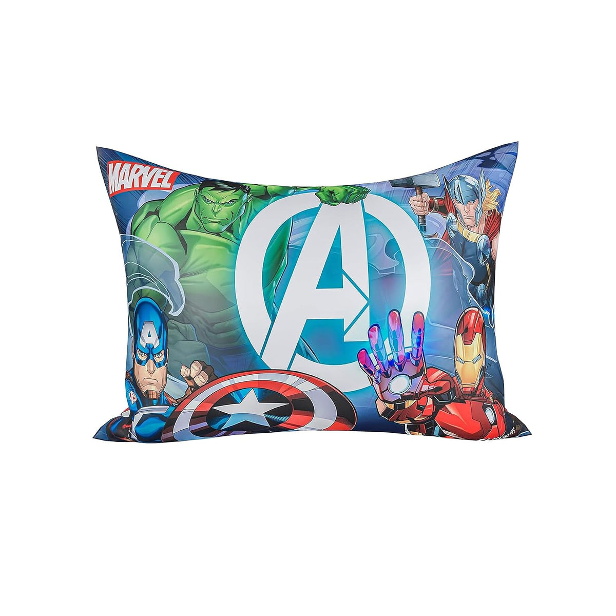 Kid's Marvel Spiderman Pillow For Sleeping, Sky Blue - 12 X 18 Inches | Cozy & Fluffy Super Soft Pillow | Suitable For All Sleepers, Multipurpose & Comfortable, Breathable - Pack Of 1