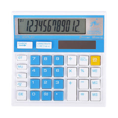 Jito JT-512 Blue Electronic Calculator With 18 Months Warranty | 12 Digits Large Display, Auto Replay