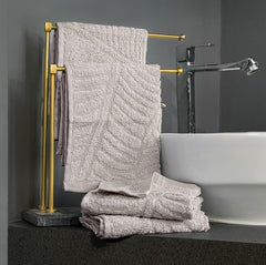 Musa Banana Face Towels 400 Gsm | Terry Face Towel With Free Bag | Super Soft & Ultra Absorbent Towels For Facewash (Shadow Grey)- Set Of 4