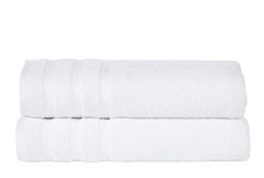 Senses By Riba 2 Bath + 2 Hand + 4 Face Cloths Towel 1.6 Kg (White) - Pack Of 8