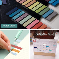 Sticky Tabs Transparent Sticky Notes, Book Reading Notes, Page Marker Sticky Notes - 3 Pcs