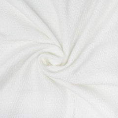 Pring Cotton Plain Dobby Thick Medium Size Bath Towel 450 Gsm (White)