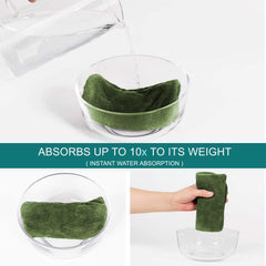 Sassoon Venir Microfiber Hair Wrap Towel 450 Gsm | For Women With Smooth Texture Super Absorbent Quick Dry Hair Turban (Green)