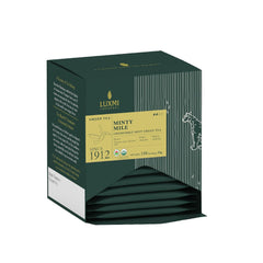 Luxmi Estates Minty Mile Chamomile Mint Green Tea - 30gm, 1.05 Ounce, 15 Tea Bags | USDA Certified Organic Green Tea - Low Caffeine Chamomile Green Tea