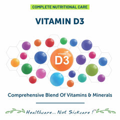 Bliss Welness Vitabliss Vitamin D3 For Healthy Immune System And Bone, Teeth & Heart Health | 60 Tablets , 100gm 0.2lbs