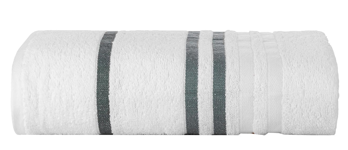 Casa Copenhagen Egyptian Cotton Exotic 1 Pcs Large Bath Towel 520 Gsm (Bright White)