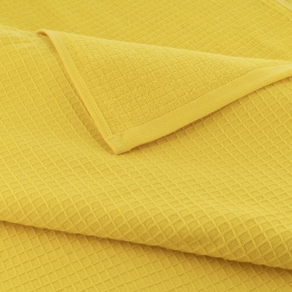 Casa Copenhagen Egyptian Cotton Exotic Hand Towel 400 Gsm (Wf Butter Yellow)- 2 Pcs