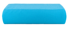 Casa Copenhagen Egyptian Cotton Waffle Large Bath Towel 500 Gsm (Teal Blue)