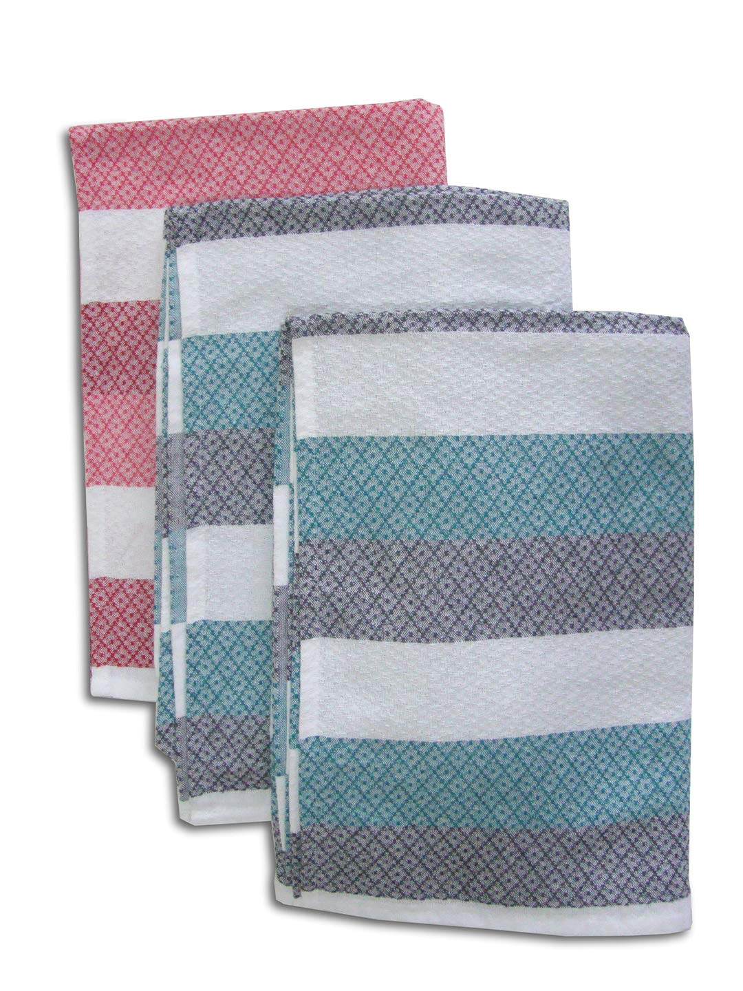 Athom Trendz Living Cotton Bath Towel 600 Gsm | Lightweight, Soft & Absorbent, Quick-Drying, Skin-Friendly, Luxury Quality, Durable Towel - Pack Of 3 (Multi27)