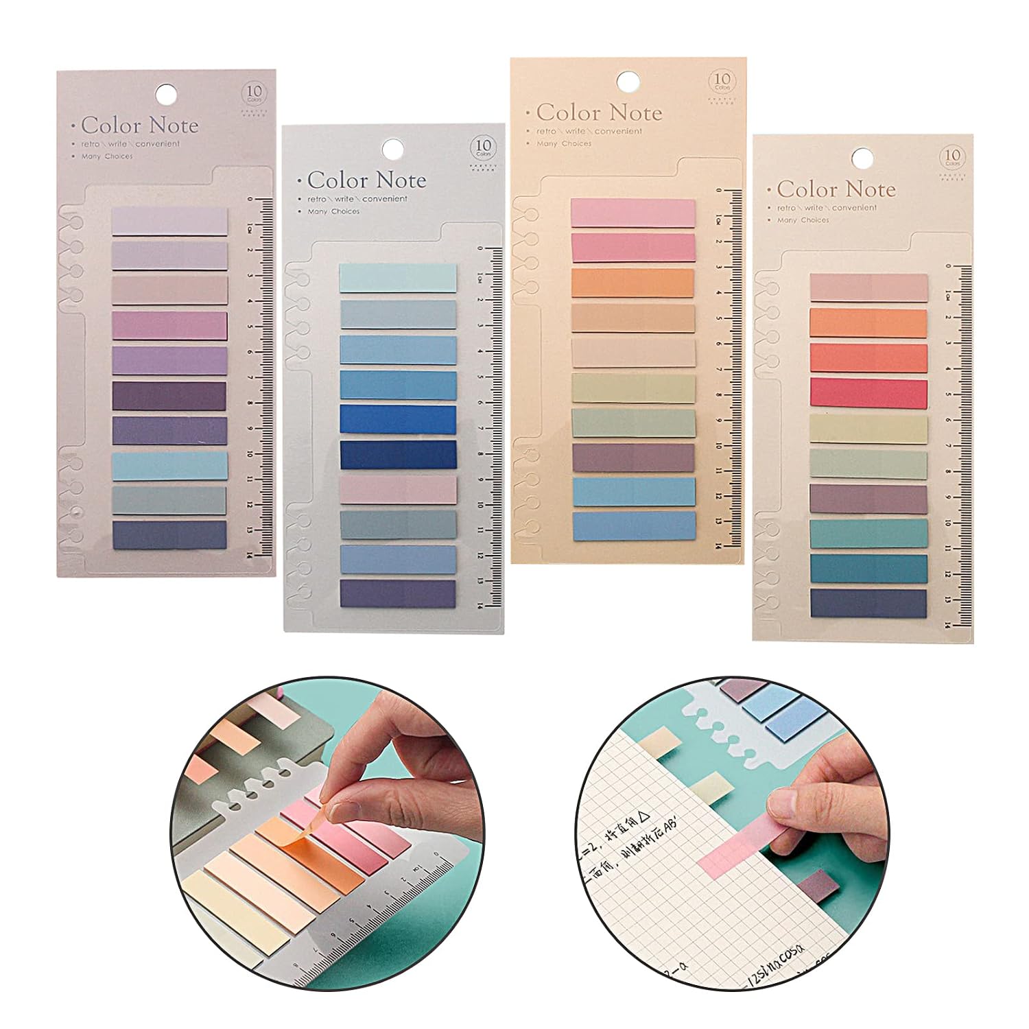 Sticky Tabs, Transparent Sticky Notes, Flags Pastel Book Tabs, Annotation Tabs Markers - 800 Pcs