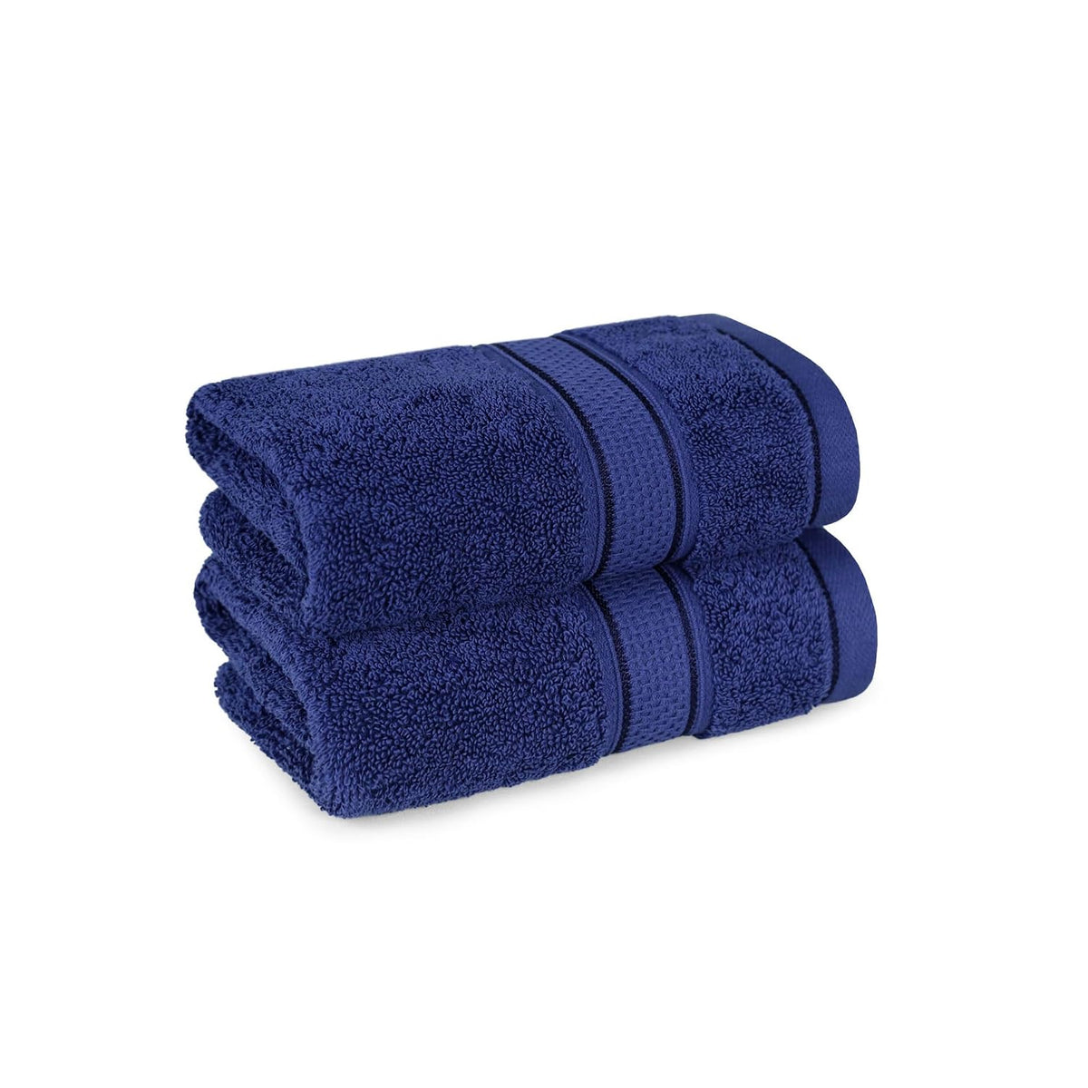 Mytrident Indulgence Collection Hand Towel 400 Gsm | 100% Cotton For Men & Women Hand Towel - Patriot Blue (Pack Of 2)