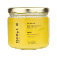 Pure Desi Cow Ghee By Vediko Origins | Vedic Bilona Method Healthy Desi Pure Ghee Good For Boost Energy | 500ml (250ml * 2) 16.9 Ounce | Jar Pack