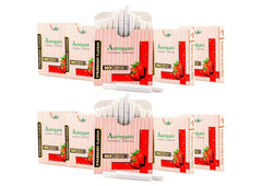 Aarogyam Herbals 100% Tobacco & Nicotine Free Cigarette For Relieve Stress & Mood Enhance Product For Smokers - 10 Sticks In Each Packet Strawberry Flavour Pack Of 10