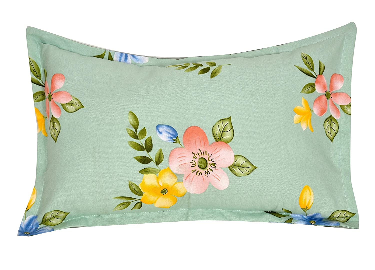 Combo 2 Single Bed With 2 Pillow Covers - 60 X 90 Inches, Multicolor | Premium Cotton Material - Skin Friendly & Long Lasting | Super Soft 300 Thread Count