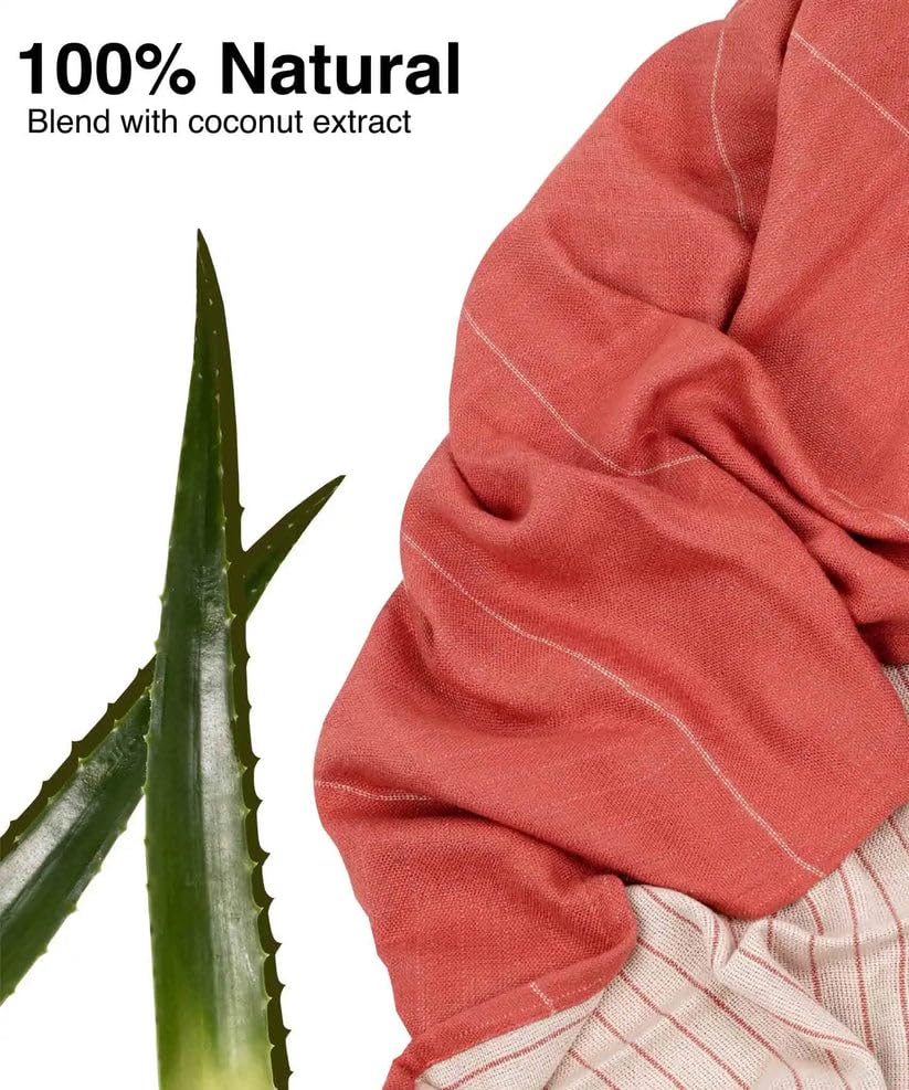 Doctor Towels, Aloe Vera Towel Set Of 3-1 Bath Towel, 1 Hand Towel, 1 Face Towel, Super Soft & High Absorbency Towels For Sensitive Skin, Quick Dry Towels Large Size (Apricot Brandy)