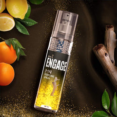 Engage M4 Perfume Spray | Spicy & Lavender Long Lasting Fragrance | Skin Friendly Perfume For Men 120ml 4 Fl.oz.