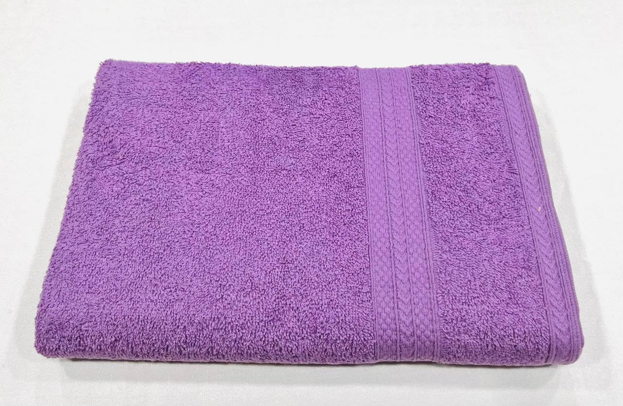 Bombay Dyeing Tulip Small Size Bath Towel 500 Gsm (Purple)