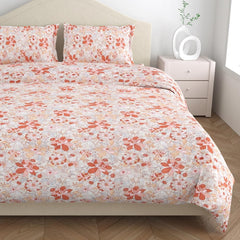 Flat Bedsheet Queen Size Bed With 2 Pillow Covers - 100 X 90 Inches, Multicolor | Soft, Breathable & Durable | Skin-Friendly & Durable