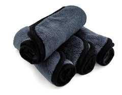 Softspun Microfiber Super Soft Hand & Face Wipes 300 Gsm Towel Set - 4 Piece (Grey)