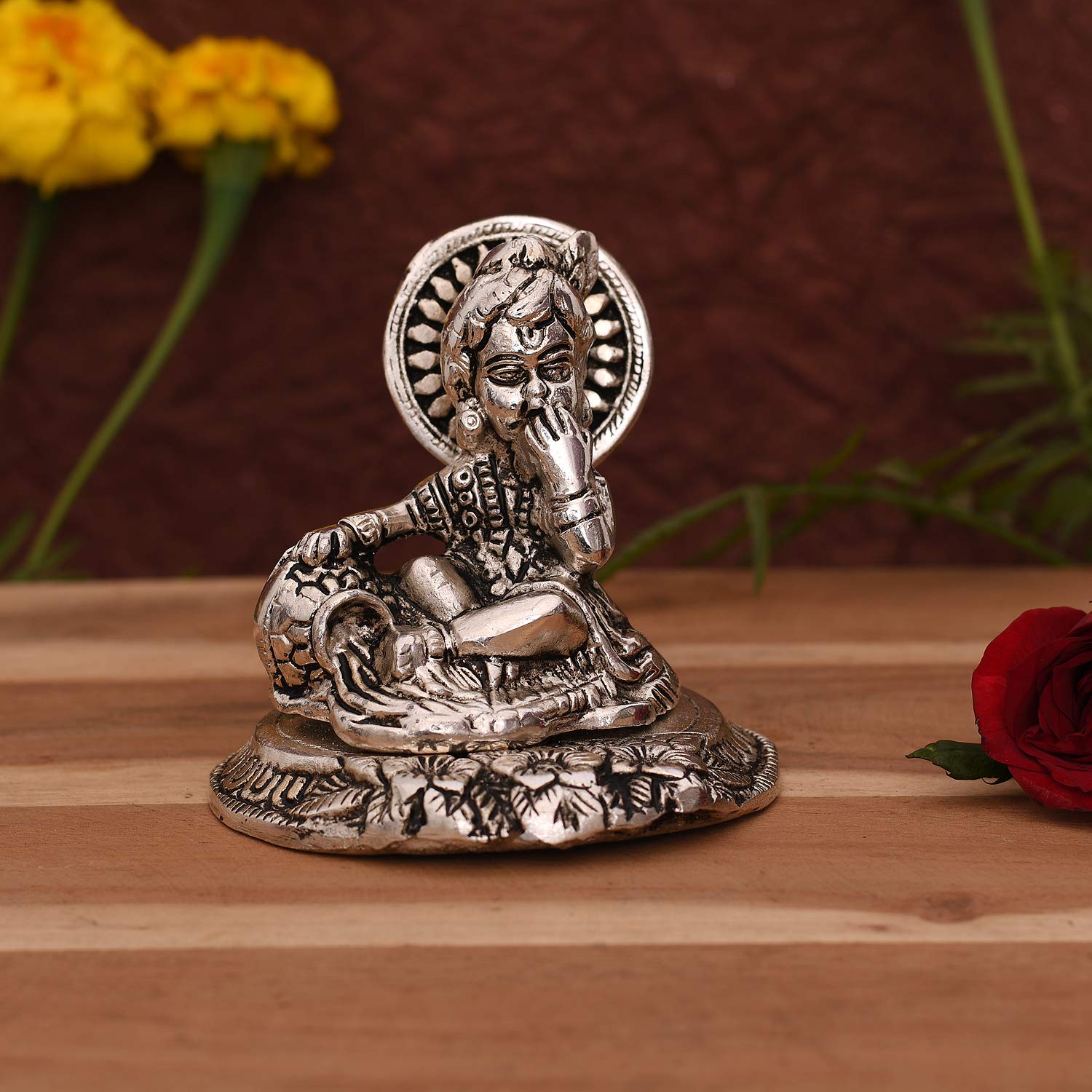 Metal Laddu Gopal Makhan Krishna Statue, Silver, Metal, Lord Krishna Idol, Occasion, Handmade, Home Décor, Best Gift, Religious, Baby Krishna Murti