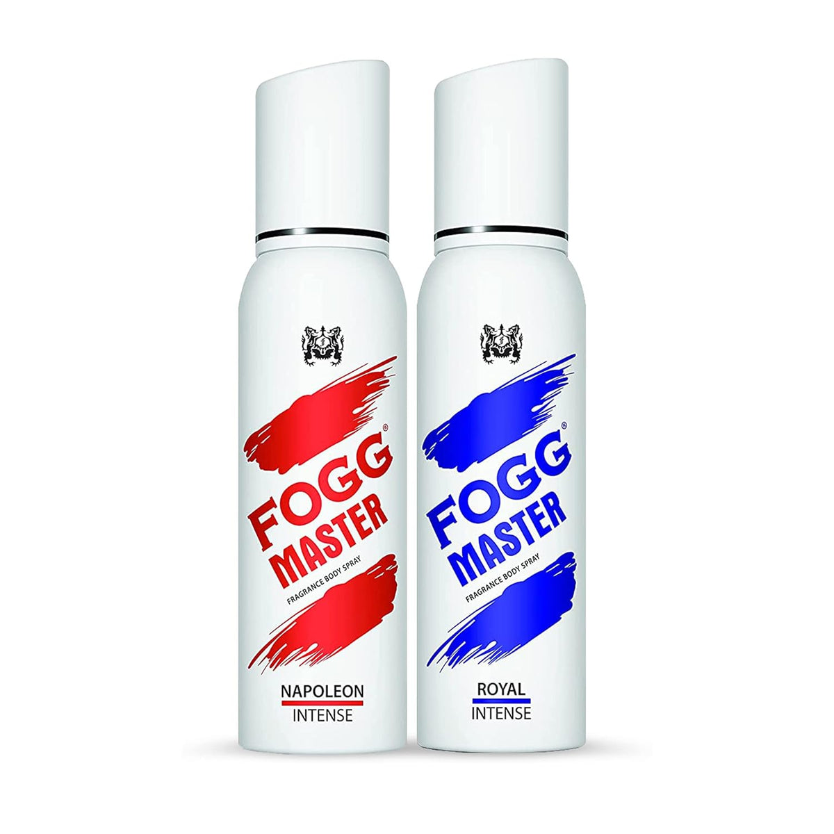 Fogg Master Royal & Napoleon Intense No Gas Deodorant For Men | Long Lasting Perfume Body Spray 120ml Each 4 Fl.oz.