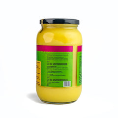 Organic Cow Desi Ghee By Kiwi Kisan Window | Authentic Bilona Method Cow Desi Ghee Good For Immunity & Strong Bones | (1 Litr) 33.8 Ounce | Jar Pack