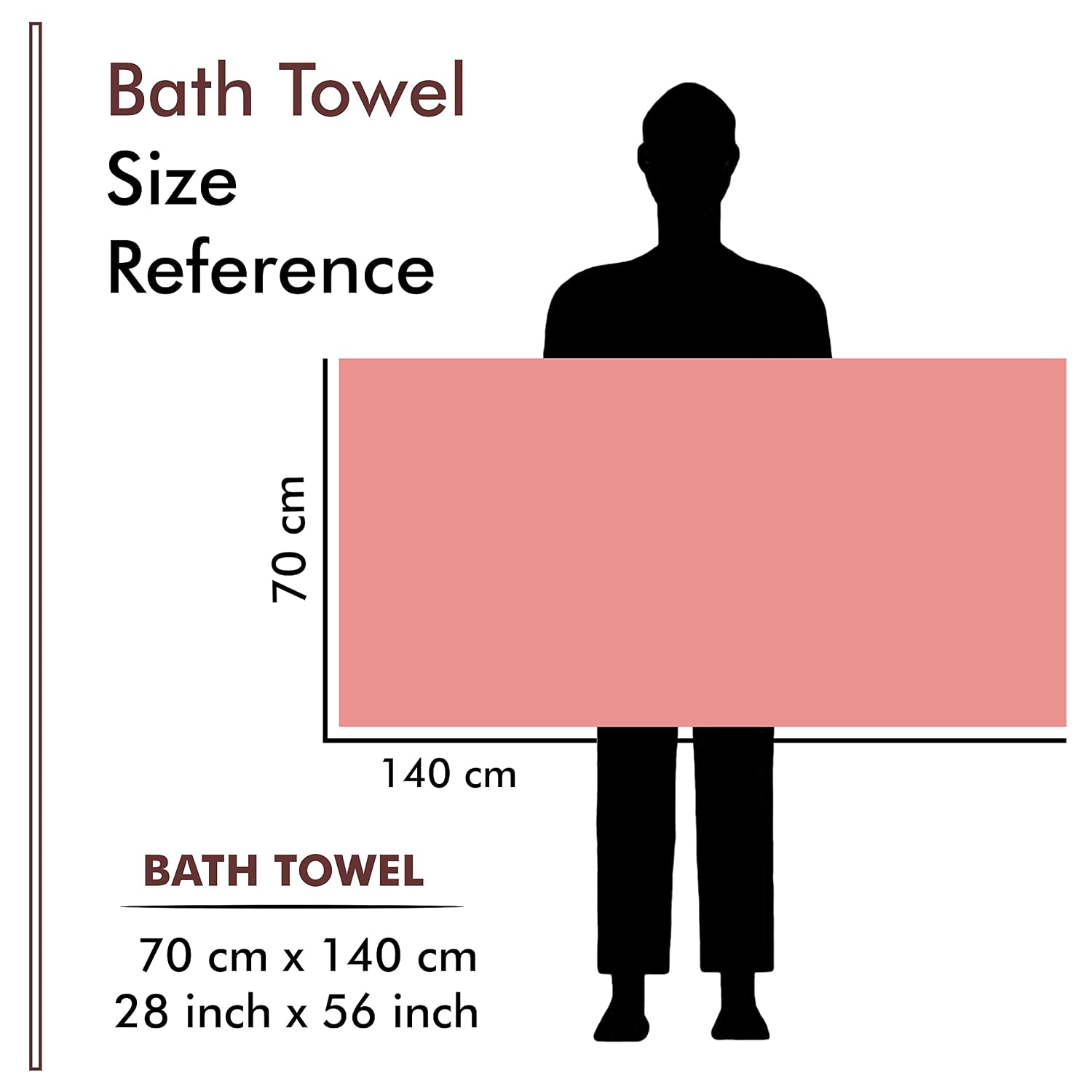 Urbanleaf Microfiber Large Bath Towel 330 Gsm | Quick Dry Super Absorbent Bath Towel For Men & Women (Pink)