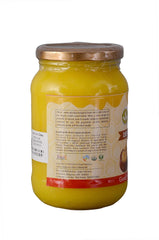Natural Organic Desi Bilona Ghee By Napuor | High In Vitamins A, D & Healthy Desi Cow Ghee Good For Garnish | (500ml) 16.9 Ounce | Jar Pack