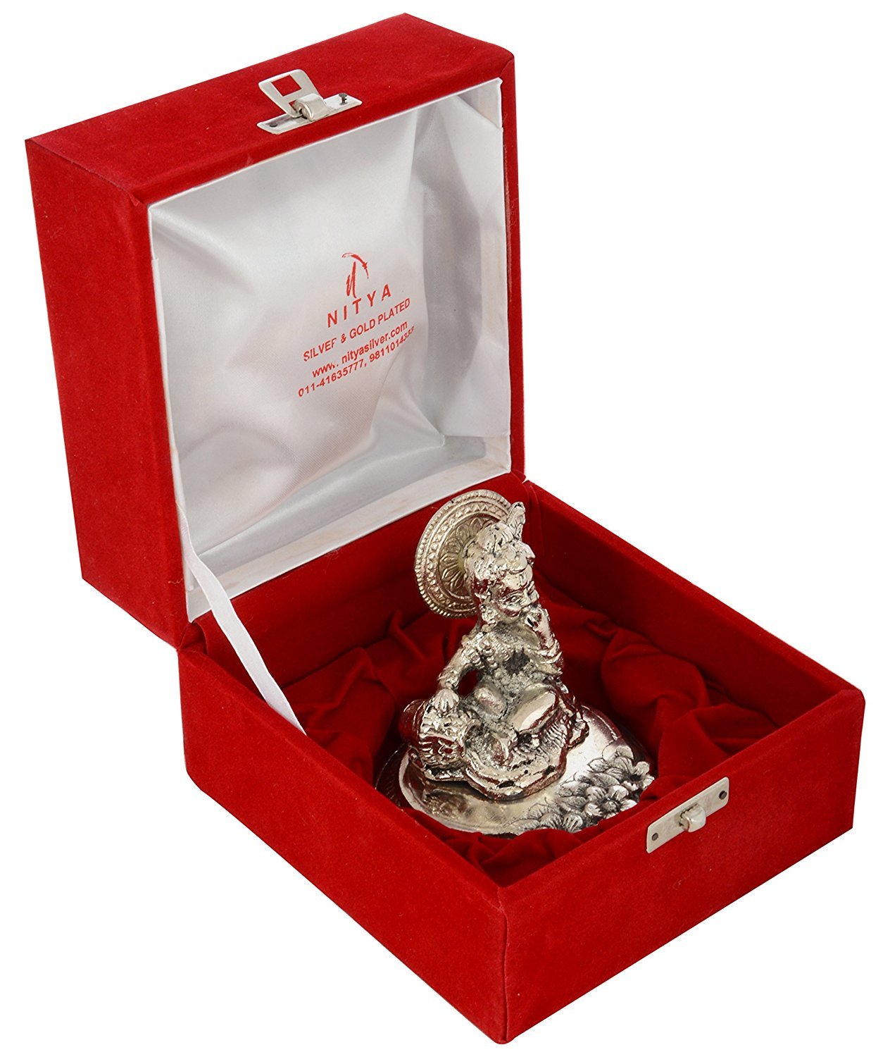 Silver Plated Laddu Gopal Ji God Idol, Religious, Metal Statue, All Occasion - Idol, Handmade, Traditional Deign, Bal Gopal Murti, Baby Krishna Statue